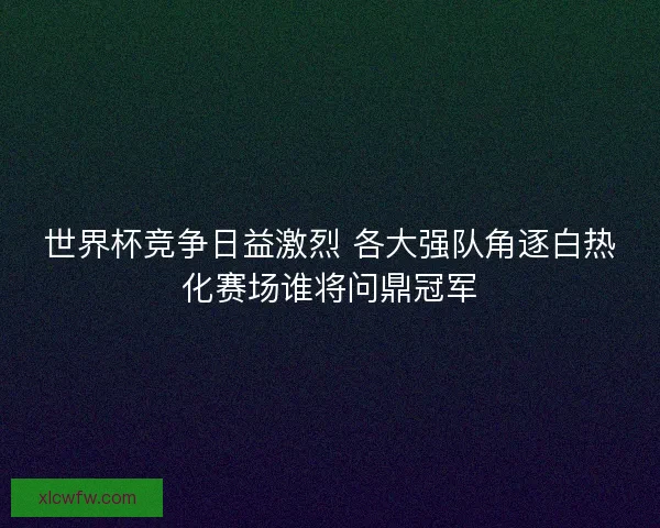 世界杯竞争日益激烈 各大强队角逐白热化赛场谁将问鼎冠军