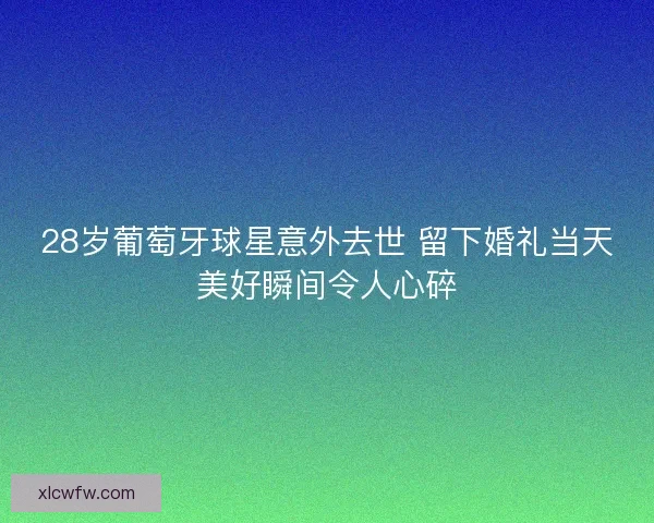 28岁葡萄牙球星意外去世 留下婚礼当天美好瞬间令人心碎